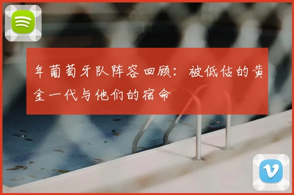 年葡萄牙队阵容回顾:被低估的黄金一代与他们的宿命